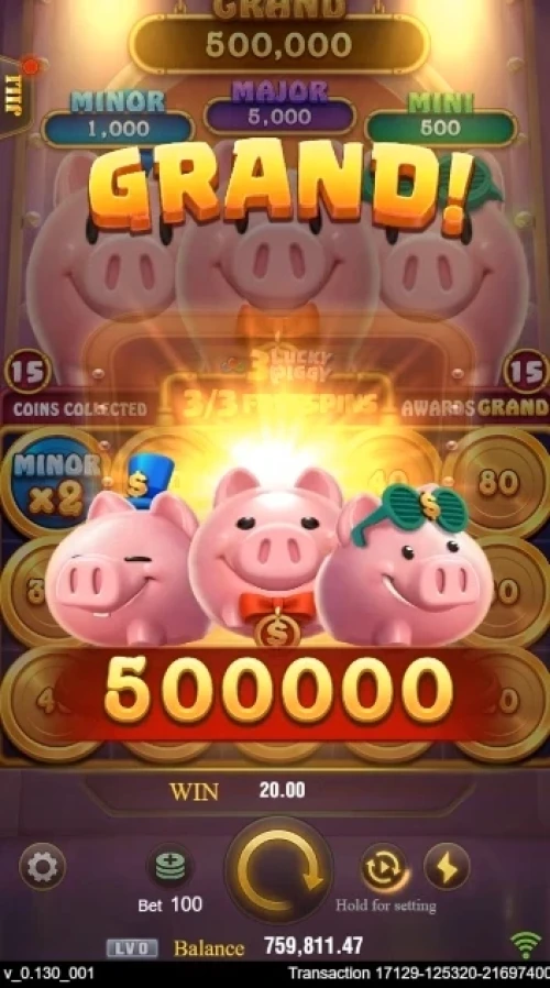 3 Lucky Piggy