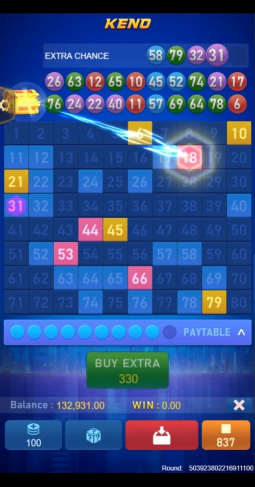 Keno Bonus Number