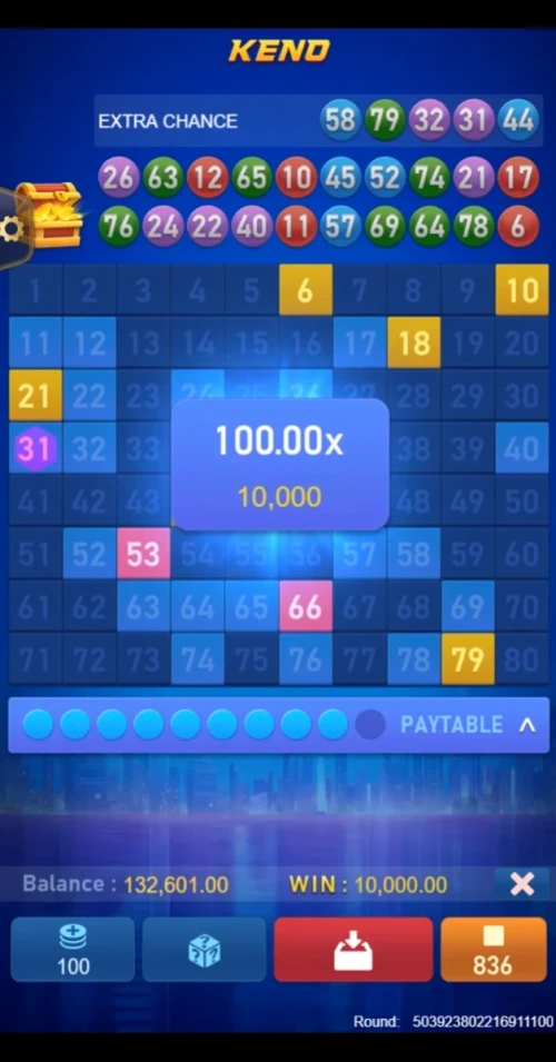 Keno Bonus Number
